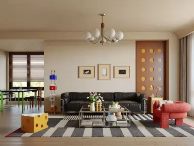 Pop Art Living Room 113 3D model