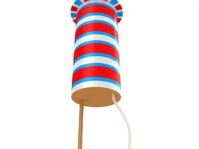 Firework Rocket Collection 3D model