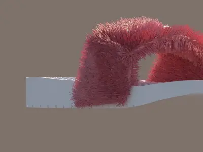 Slippers furry slipper Free 3D model