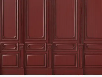 Wooden panel 03 02  3D model