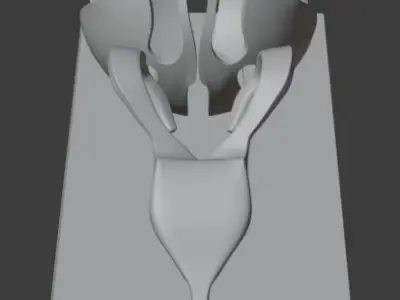 Pushing Man Figurine 3D print model