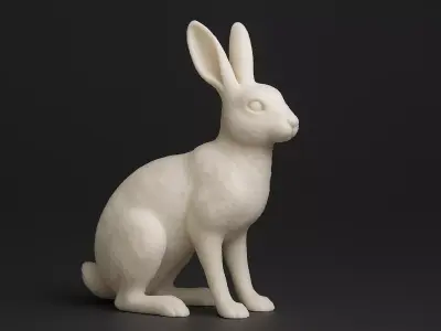 Hare Figurine 3D print model