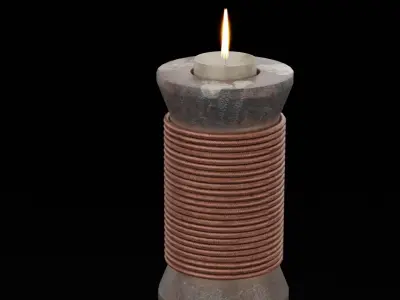 Candlelight Holder  Low-poly 3D model