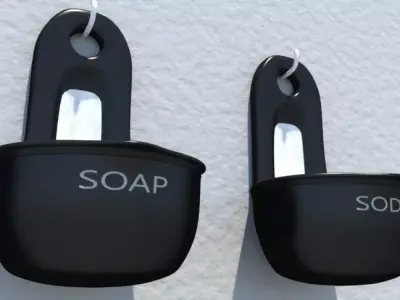 Vintage Soap and Soda Bowls 3D model