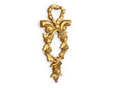 Classic carved decor ornament 484  3D print model
