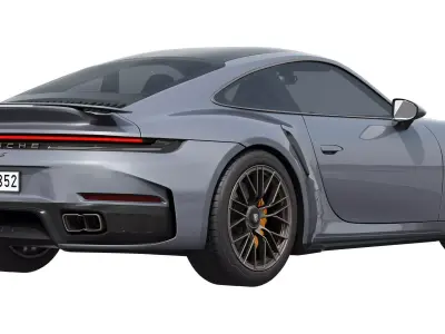 Porsche 911 Turbo S 2026 3D model from CGTrader
