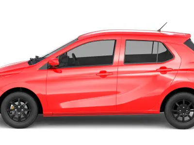 Daihatsu Ayla 2023  Low-poly 3D model