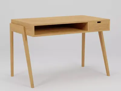Zuo Linea Desk Walnut 117x66x76 Low-poly 3D model