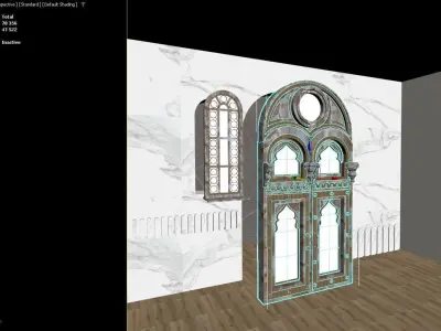 Arabic Medieval Door  Low-poly 3D model