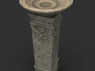 Collection Column stone 3D model