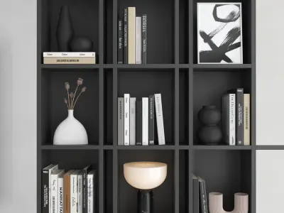 TV wall set 29 3D model