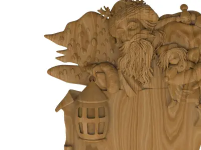Carved picture frame STL 3D model 55