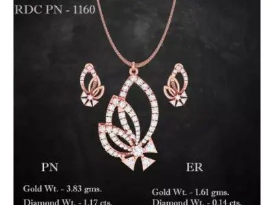 Pendant Earrings combo - 1160 3D print model
