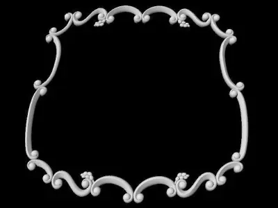 Central decor ornament for furniture 3D model 262