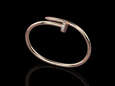 Juste un clou Bracelet 17 Size with Gems N85 3D print model