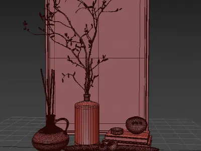 Decorative set 6 3D model purchase