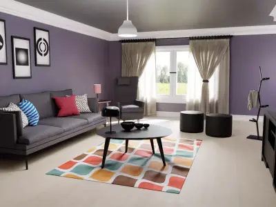 Complete Living Room 3D model
