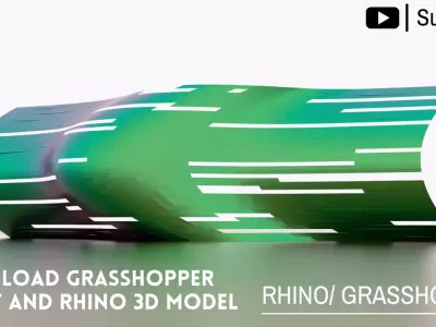 Parametric Paneling Design Grasshopper Definition 3D model Rhino 3D model