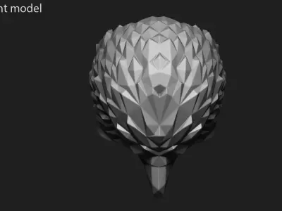 Eagle vol3 polygonal ring jewelry 3D print model