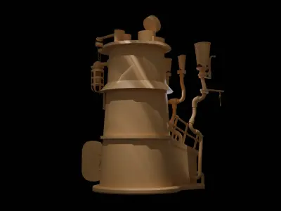 House stylized basemesh cartoon lowpoly Low-poly 3D model