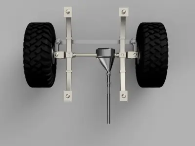 Front axle remodeling for revel 85 7222 3D print model