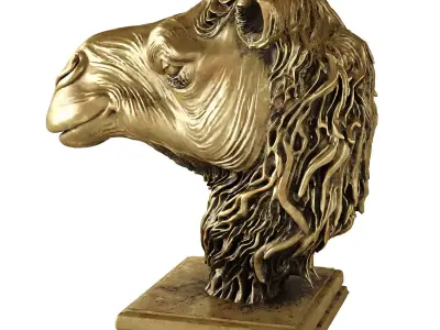 camel head statue 3D model