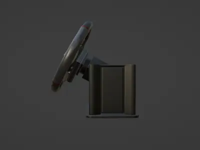 Racing Wheel Low-poly 3D model