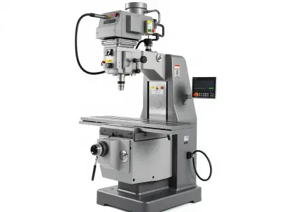 Industrial Milling Machine D Model Pack Low-poly 3D model