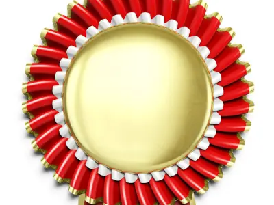 Award rosette 3D model