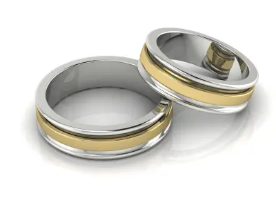 Wedding Ring Gold 3D print model purchase