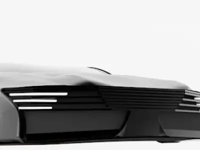 Self design muscle car in blender 3D model