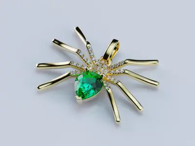 Pendant Spider 3D print model