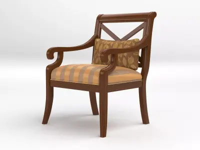 x back chair Free 3D model