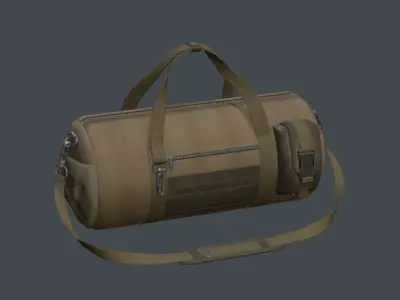 Soldier Sport Bag Low-poly 3D model
