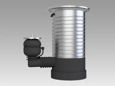 Diffusion vacuum pump 3D model
