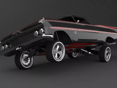 elcaminocar chevrolet bel air 3D model