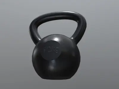 Kettlebell 12kg Low-poly 3D model