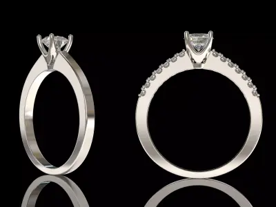 As Tiffany rings diamond 3D print model