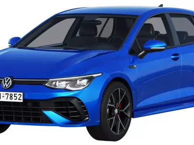 Volkswagen golf 8 R 2022 3D model