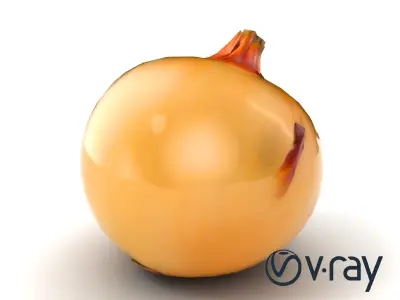 Silky Textured Onion 3D Model Pack Low-poly 3D model