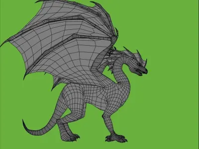 dragon3d dragon Low-poly 3D model