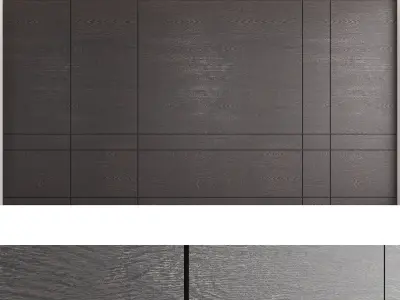 Decorative wall panel set 4 3D model