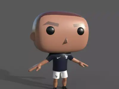 Kylian Mbappe 3D model 3D model