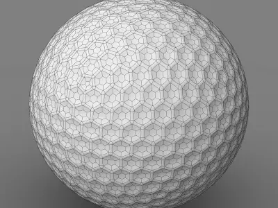 Golf ball 3D model 3D model