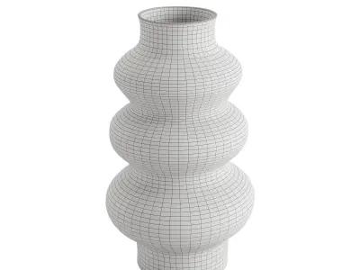 Irregular Papier Mache Vase 3D model