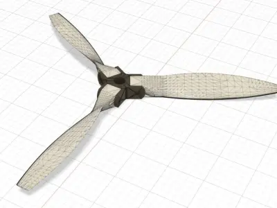  Foldable 3-Blade Propeller 8x4 Clark Y 3D print model