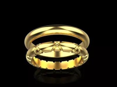Wedding ring model 934 3D print model