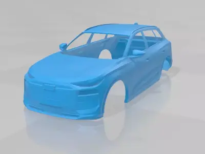 Audi Q6L e-tron - Body Car STL Model 3D print model