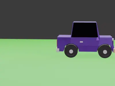 gaming car  Low-poly 3D model