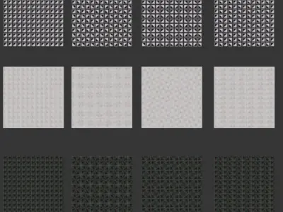 GeoMarble Lados Thassos Sabbia Polished Marble Mosaic 3D model